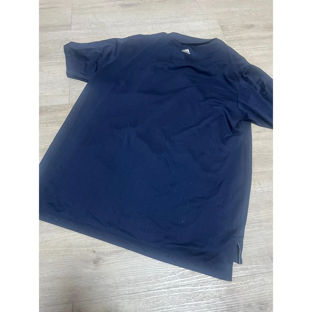 Adidas Golf Yale Bulldogs ClimaCool Polo Shirt Mens L Navy Blue Short Sleeve Vtg